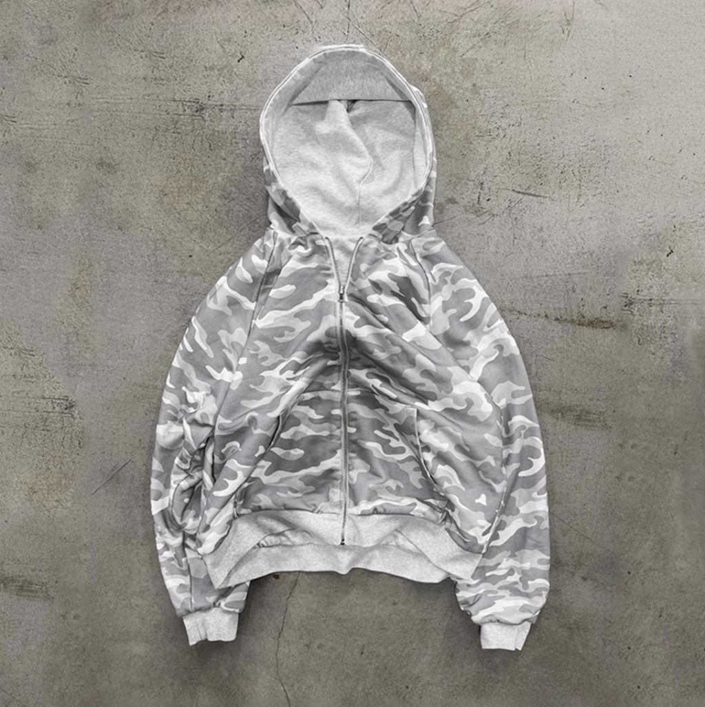 Heavyweight Vintage Camo Hoodie