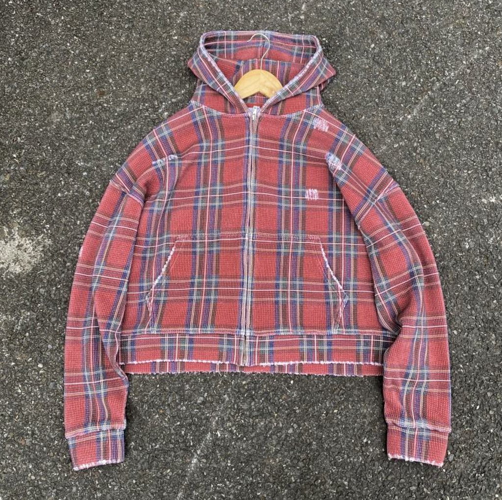 100% Cotton Acid Wash Zip-Up Hoodie – Vintage Oversized Streetwear