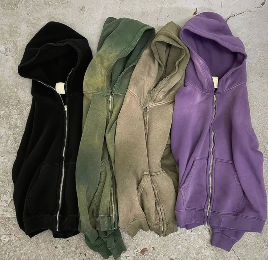 Oversized Unisex Zip-Up Hoodie Jacket